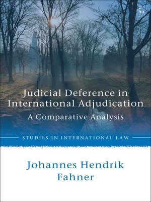 cover image of Judicial Deference in International Adjudication